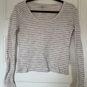 Madewell Striped Long Sleeve Sweater